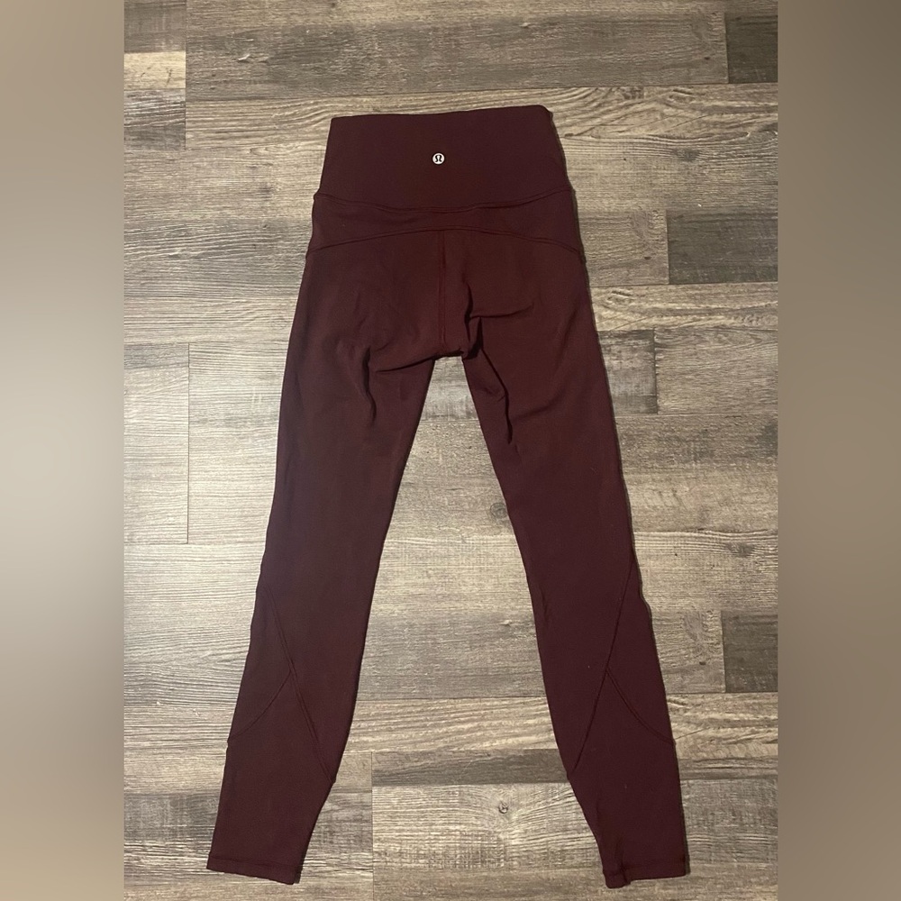 Lululemon burgundy wonder unders